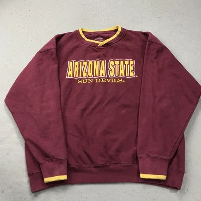 Sudadera DE COLECCIÓN Arizona State Sun Devils Para Hombre XL Bordada Cuello Redondo Años 90 Foto 1 de 4