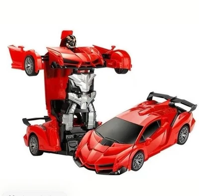 Remote Control Car, Red Transform Robot RC Cars 2.4Ghz 360 Rotation, Kids 4-12 - Image 1 of 4