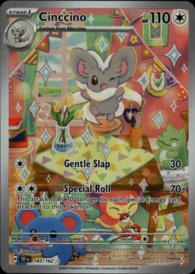 Cinccino - 183/162 Illustration Rare SV05: Temporal Forces 183/162 NM - Image 1 of 2