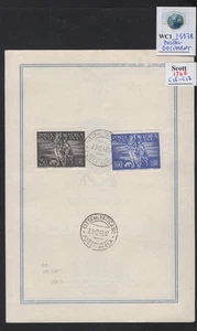 WC1_25978. VATICAN. 1947 postal doc. w. RAPHAEL & TOBIAS air set Sc. C16-C17 - Picture 1 of 1