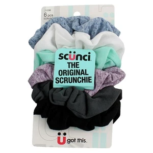 Scunci U Got This The Original Hair Scrunchies, Assorted, 21038, 6 Ct - Picture 1 of 2