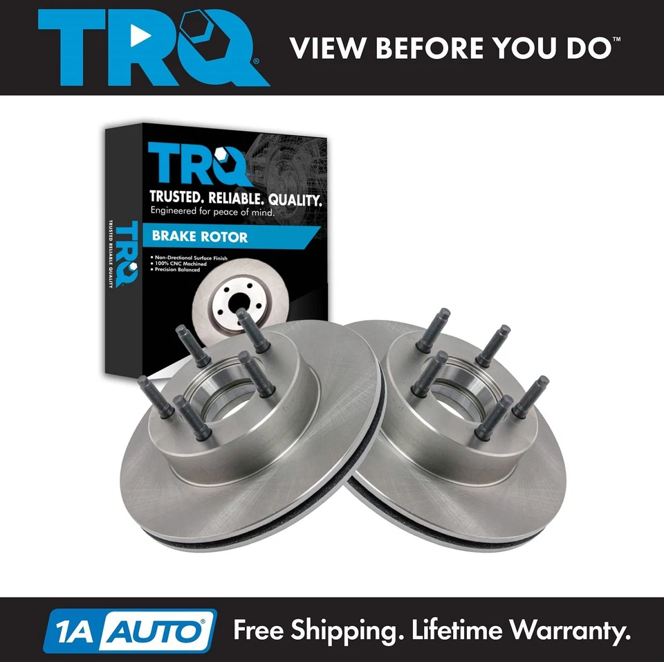 TRQ Front Brake Rotors Set For 1993-1994 Ford Explorer Mazda Navajo - Изображение 1 из 4