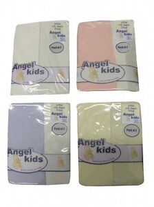 FITTED CRIB FITTED SHEETS 100% COTTON PACK OF 2 BABY NURSERY BEDDING