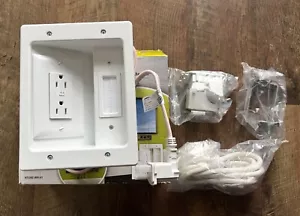 Legrand HT2202-WH-V1 Wand-Flachbild-TV Strom & Kabelverkleidung Kit weiß - Bild 1 von 6