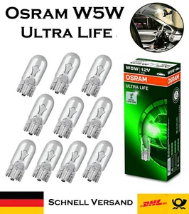 10x Osram W5W 12V 2825ULT Ultra Life illuminazione interna ricambio lampadina alogena auto - Foto 1 di 3