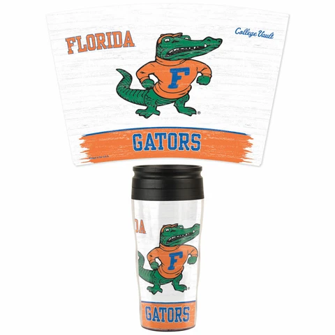 FLORIDA GATORS 16 OZ INSULATED TRAVEL COFFEE MUG HOT OR COLD NCAA LICENSED Cover