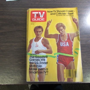 VINTAGE TV GUIDE COVER - JULY 5TH. 1986. THE GOODWILL GAMES VG. - Picture 1 of 1