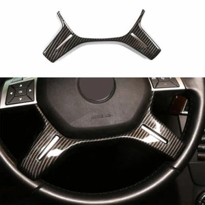 Fit For Benz G-Class 2013-2018 Carbon Fiber Interior Cover Steering Wheel Trim - Picture 1 of 10