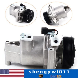 For 2014 2015 2016 2017 2018 Nissan Versa Juke 1.6L AC Compressor w/ Clutch - Picture 1 of 11