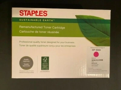 Cartucho de Toner HP 504A LaserJet - GRAMPOS MAGENTA (CE253A) MARCA NOVO NA CAIXA - Imagem 1 de 3