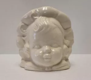 Vintage Shawnee USA # 62 Little Dolly Girl Head Planter Pottery - Picture 1 of 8