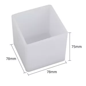 Quadratische Silikonharzform Epoxidharzform 75x78x78mm Würfel Gießform 2 Stück - Bild 1 von 4