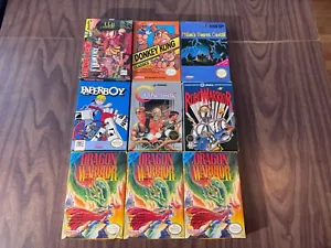 (Nintendo, NES Game Lot - Dragon Warrior + Contra + Paperboy+Donkey Kong County+ - Picture 1 of 17