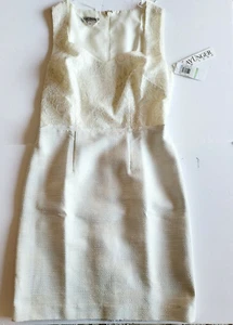 Kay Unger New York Metallic Mixed Media Cocktail Dress size 8 #575- D - Picture 1 of 12