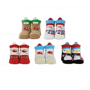 Cucamelon My First Christmas Set 5 Pairs Baby Socks 0-12 Months Festive Gift Box - Picture 1 of 2