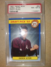 1992 Front Row Derek Jeter Draft Picks PSA 8 #55