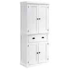 Traditional Colonial Freestanding Kitchen Cupboard, Storage Cabinet with Doors
