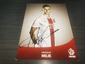 Arkadiusz Milik hand signed Poland Club autograph card - Picture 1 of 2