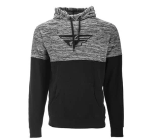 Fly Racing Nero Sporco F Vento Pullover Felpa con Cappuccio in Pile Taglia S - Foto 1 di 9