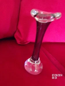 VINTAGE ASEDA GLASBRUK JACK IN HE PULPIT VASE PURPLE COLOUR SWEEDEN - Picture 1 of 1