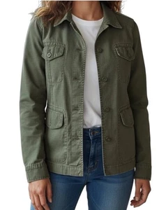 Ralph Lauren Polo Olive Green Silk Field Utility Military Jacket S Gorpcore - Picture 1 of 6