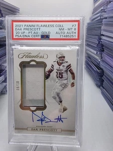 2020 Panini Flawless Collegiate Dak Prescott RPA / On-Card AUTO /10 Cowboys RPA - Picture 1 of 2