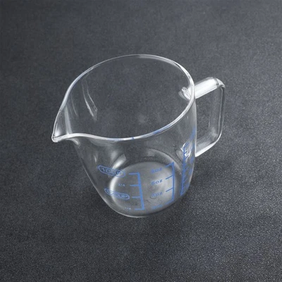  1 PEZZO 250 ml misurino in vetro resistente al calore tazza latte per bambini con bilancia - Immagine 1 di 4