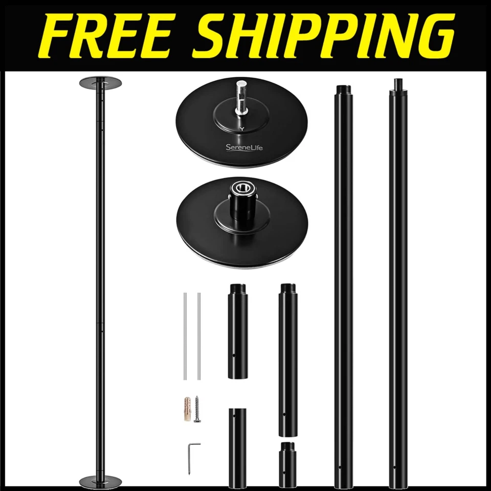 Poste de baile ajustable profesional - 1102 libras de capacidad, función de giro suave Foto 1 de 4