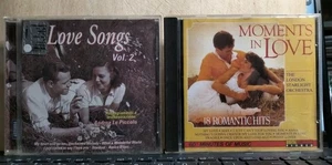 CD - LOVE SONGS VOL.2 orchestra 13 tracks - MOMENTS IN LOVE orchestra 18 tracks - Picture 1 of 13