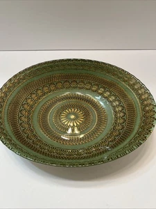 "Cuenco decorativo turco oro verde 11,5x9x2,5""" - Imagen 1 de 7