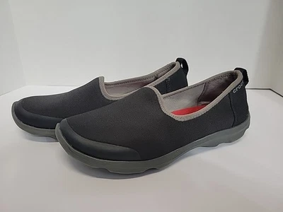 Crocs Busy Day Comfort Wedge para mujer 6 negro sin cordones 203195 Foto 1 de 4