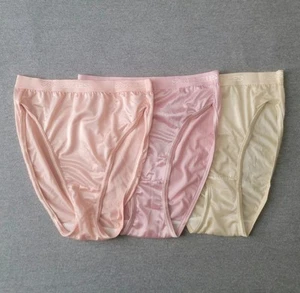 Breezies Signature Second Skin Satin Stretch Hi-Cut Brief Panties VTG NEW 6 - Picture 1 of 7
