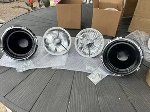 Mg Mgb Mid Black Tripod PL700 Lucas Style Halogen Conversion Headlamps Kit RHD - Picture 1 of 17