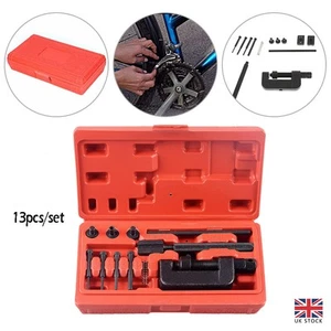 Motorcycle Bike Chain Breaker Splitter Link Riveter Universal Sets Riveting Tool - Picture 1 of 15