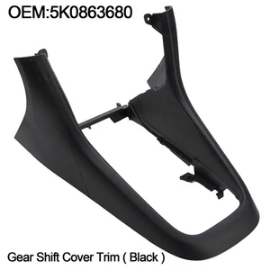 Finitura telaio console centrale in plastica ABS nera per Golf 6 MK6 perfetta ve - Picture 1 of 12