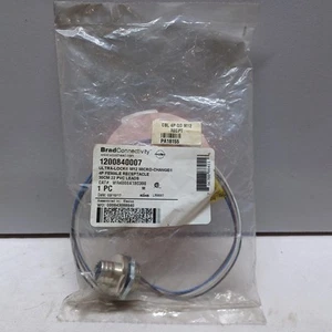 BradConnectivity MOLEX Ultra-Lock M12 Micro-Change 4P Female Receptacle - NEW! - Picture 1 of 4