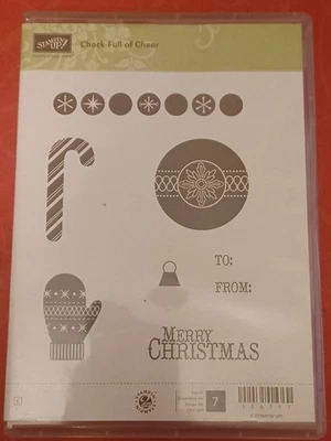 Stampin Up Chock-Full of Cheer Retired Stamp Set - Изображение 1 из 3