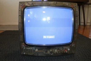 VTG RCA Clear Jail Prison Retro Gaming 13" TV SDTV Tested Working - Picture 1 of 9