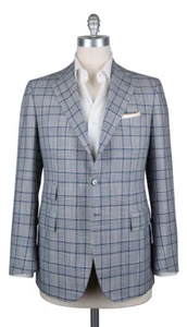 Cesare Attolini Light Gray Plaid Sportcoat - 40/50 - (CAM321126217) - Picture 1 of 4