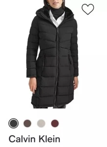 Woman’s Calvin Klein down Jacket Puffy Coat Black XS - Picture 1 of 6