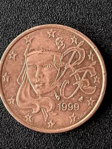 1999 50 Cent Euro RF Rare HF Authentic Please Review Photos Carefully For Detail - Picture 1 of 4