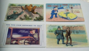 4 Comic Polizei mit Verdächtigen Postkarten  - Bild 1 von 1
