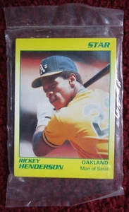 1990 RICKEY HENDERSON Star Company ~ Sealed 11 Card Set, Oakland Athletics A's - Bild 1 von 2