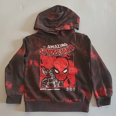 Marvel Spider-Man Tie-Dye Pullover Hoodie - Youth Small or Size 6 - Image 1 of 4