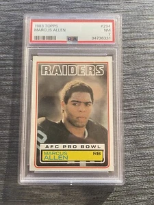 Marcus Allen Rookie RC 1983 Topps #294 PSA 7 - Imagen 1 de 2