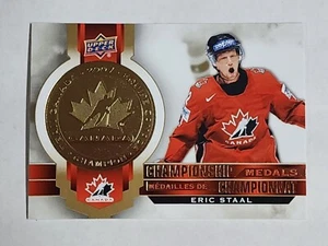 ERIC STAAL Championship Medals 21-22 Upper Deck Tim Hortons Canada NHL M-7 - Picture 1 of 2