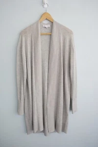 Witchery Longline Cardigan Womens Medium M 12 Grey Lightweight Wool Blend Knit - Picture 1 of 15