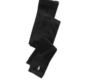 Polo Ralph Lauren Mädchen schwarze elastische Taille fußlose Strumpfhose Größe 4-6,5 - Bild 1 von 1