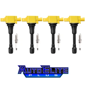 For Nissan Versa 1.6L 4x Performance Ignition Coil UF509 & Iridium Spark Plug - Picture 1 of 1