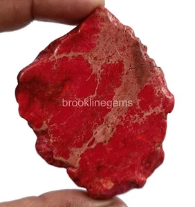 Natural Certified 187 Ct Red Turquoise Slab Arizona Rough Loose Gemstone k - Bild 1 von 6